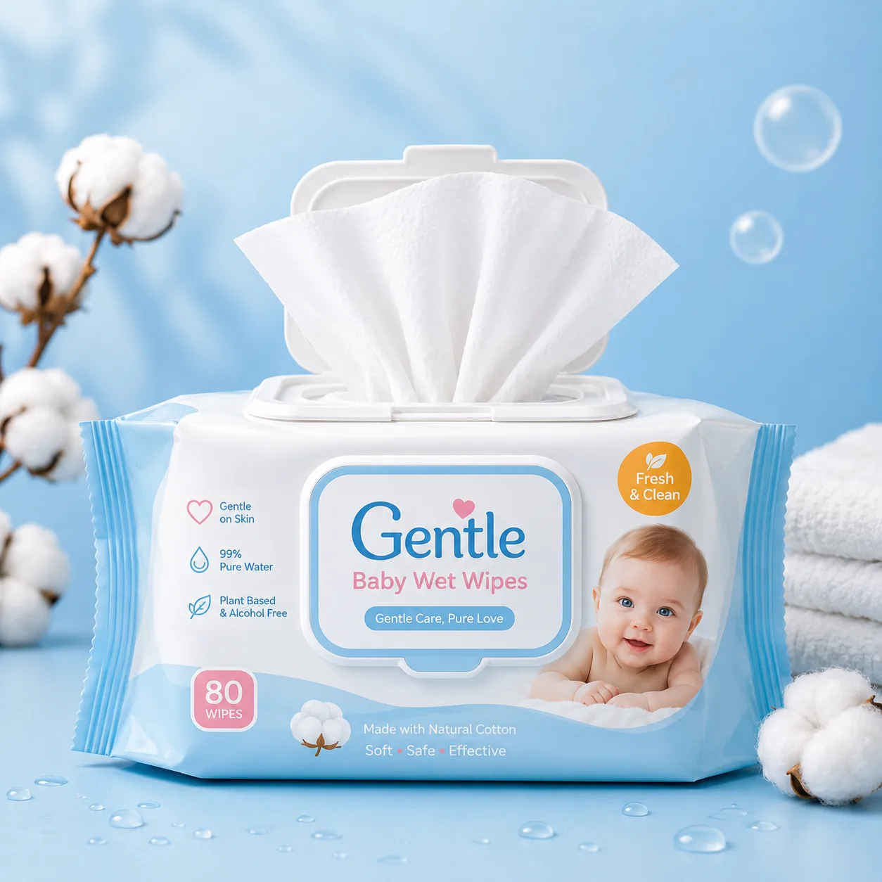 Gentle Baby Wet Wipes